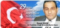 FEVZİ EKŞİ 29 EKİM KUTLAMA MESAJI