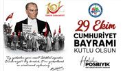 BAŞKAN POSBIYIK, CUMHURİYETİN 101. YILINI KUTLADI